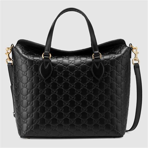 gucci black tote bags|genuine gucci bag purse tote.